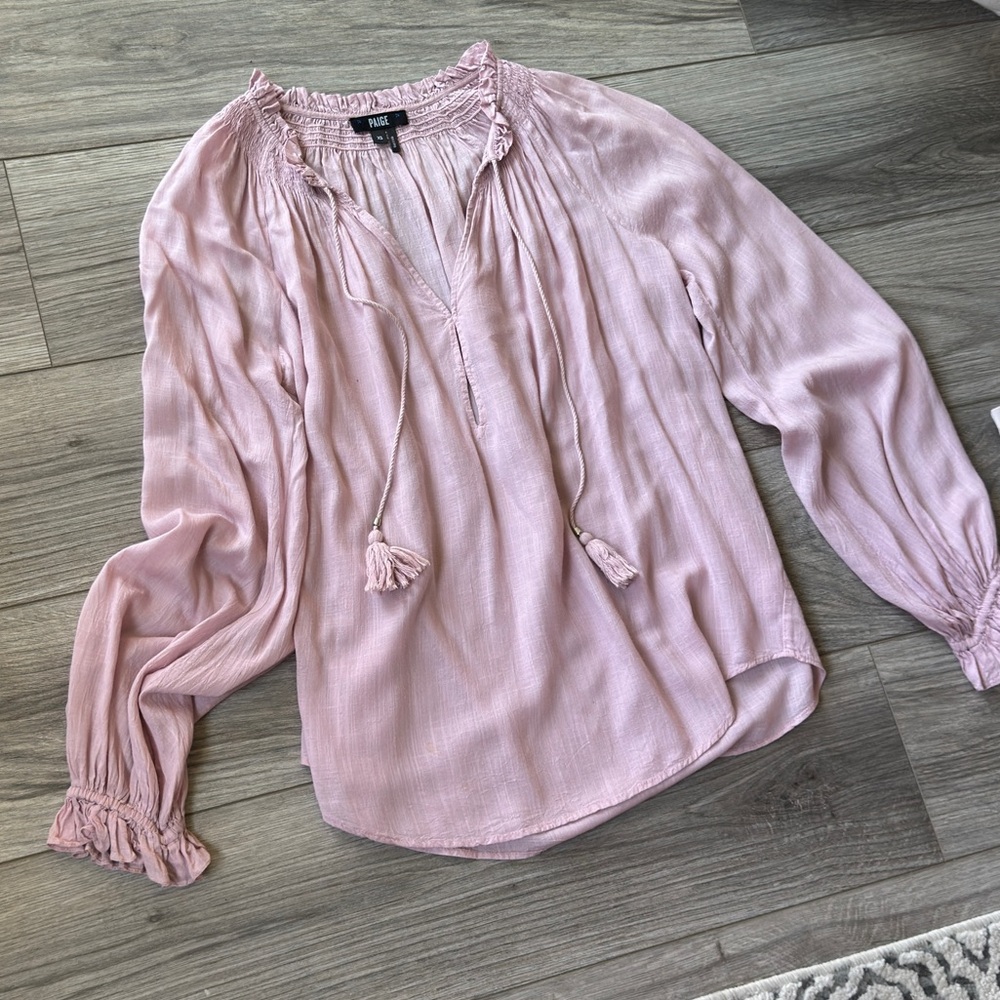Paige long sleeve gauze blouse